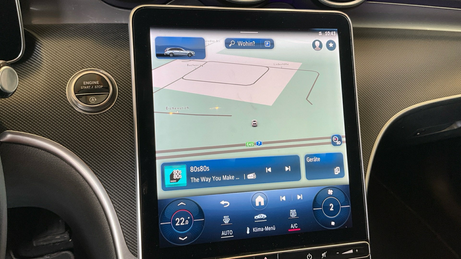 Mercedes-Benz C 200 T d Avantgarde T-Leder Navi LED MBUX RFK 10
