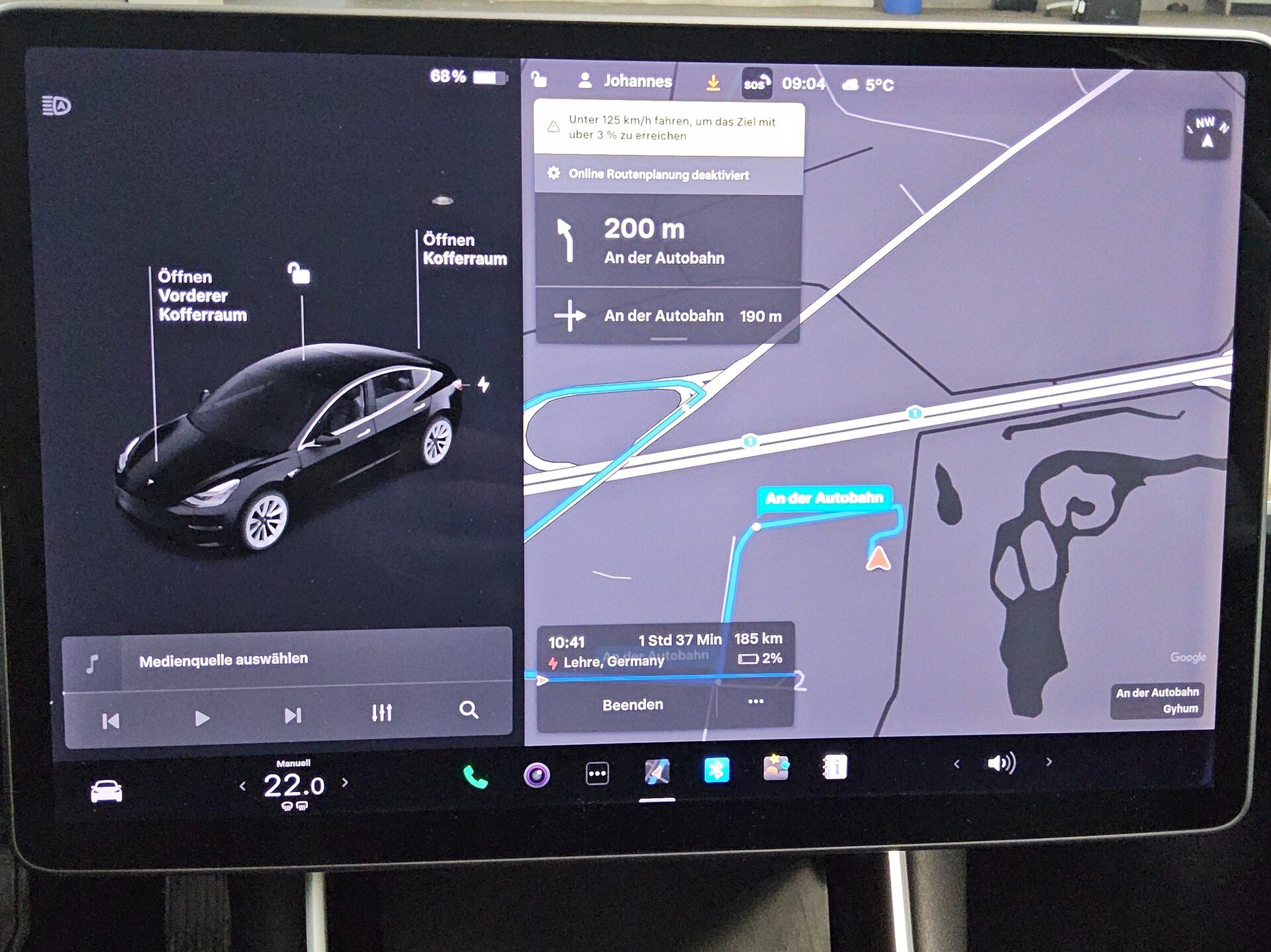 Tesla Model 3 Navi LED Pano Leder RFK 7