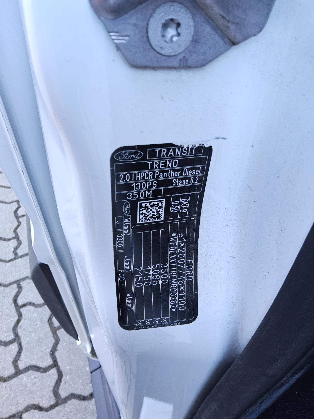 Ford Transit FT 350 L2H2 2.0 TDCi Trend 3-Sitze PDC 12