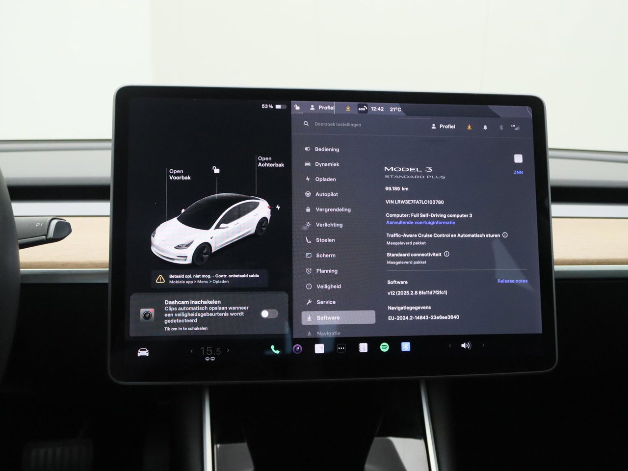 Tesla Model 3 Standard RWD Plus 89% SoH [ LFP ACCU+AUTOPILOT+60 kWh+PREMIUM AUDIO ] 26