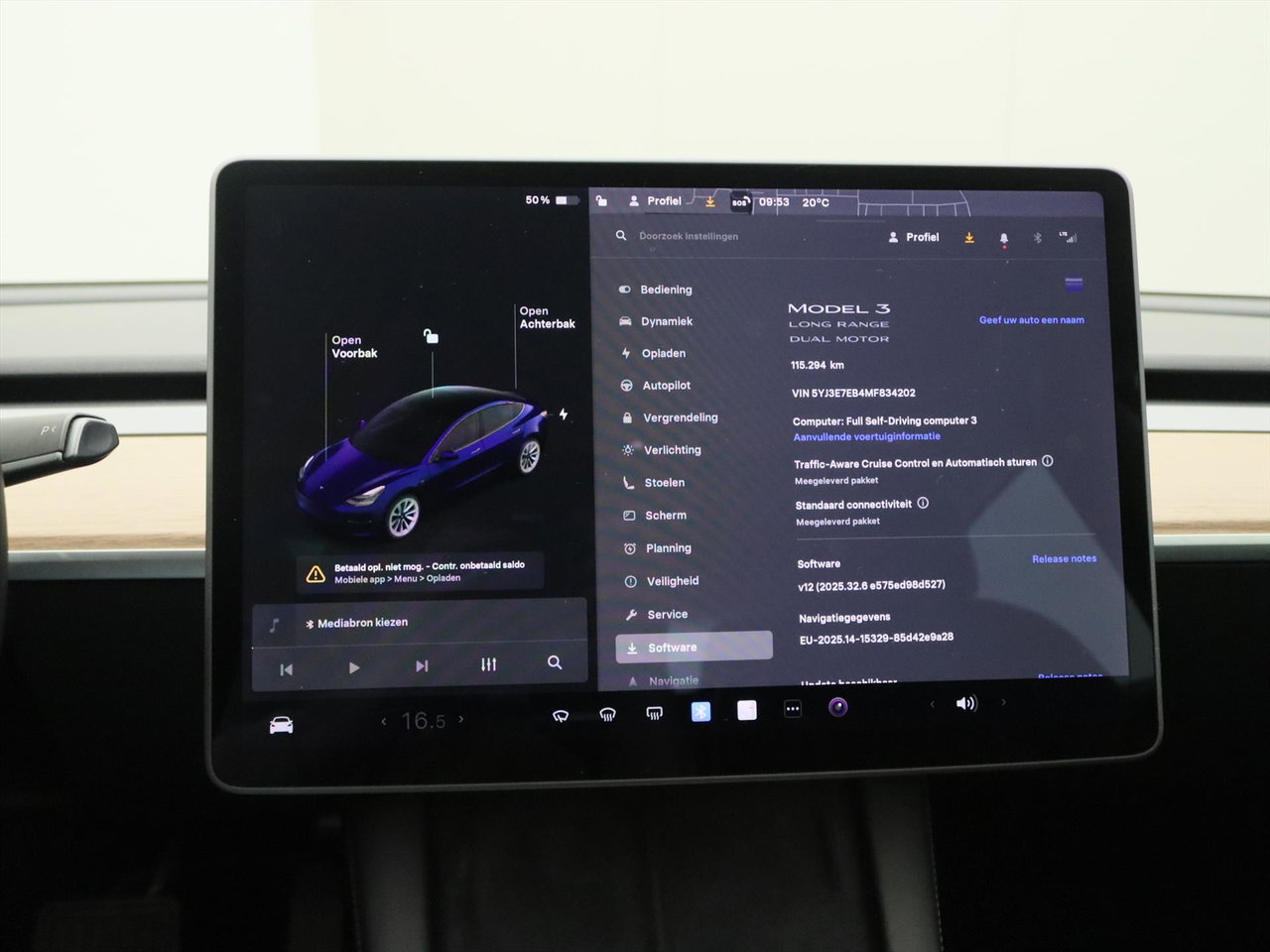 Tesla Model 3 Long-Range AWD 351pk 75 kWh FACELIFT 87% SoH [ TREKHAAK+WARMTEPOMP+AUTOPILOT+620KM WLTP+PREMIUM AUDIO ] 26
