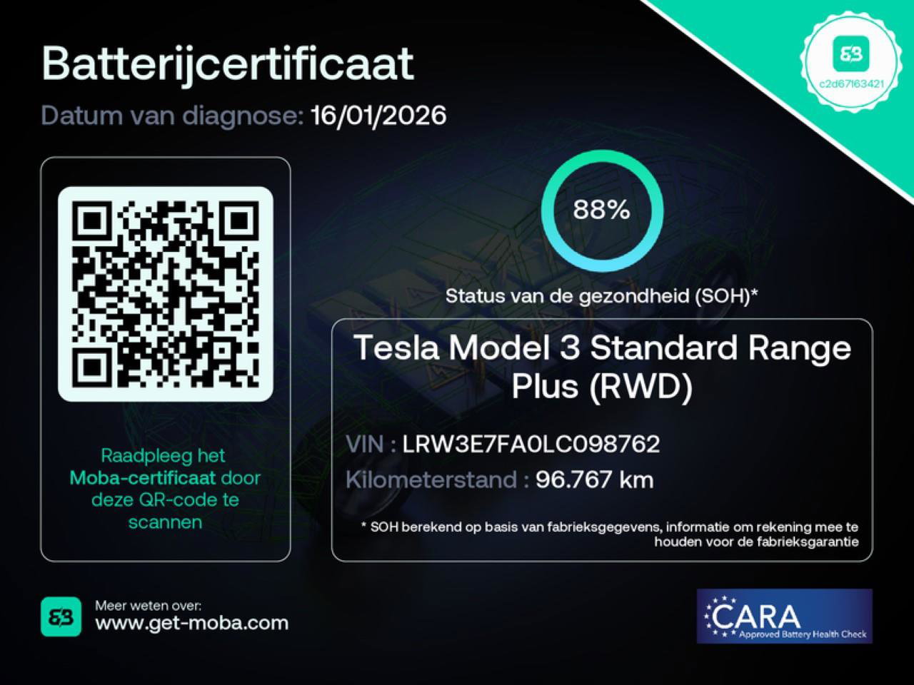 Tesla Model 3 Standard RWD Plus 88% SoH [ LFP-ACCU+AUTOPILOT+60 kWh+PREMIUM AUDIO ] 13