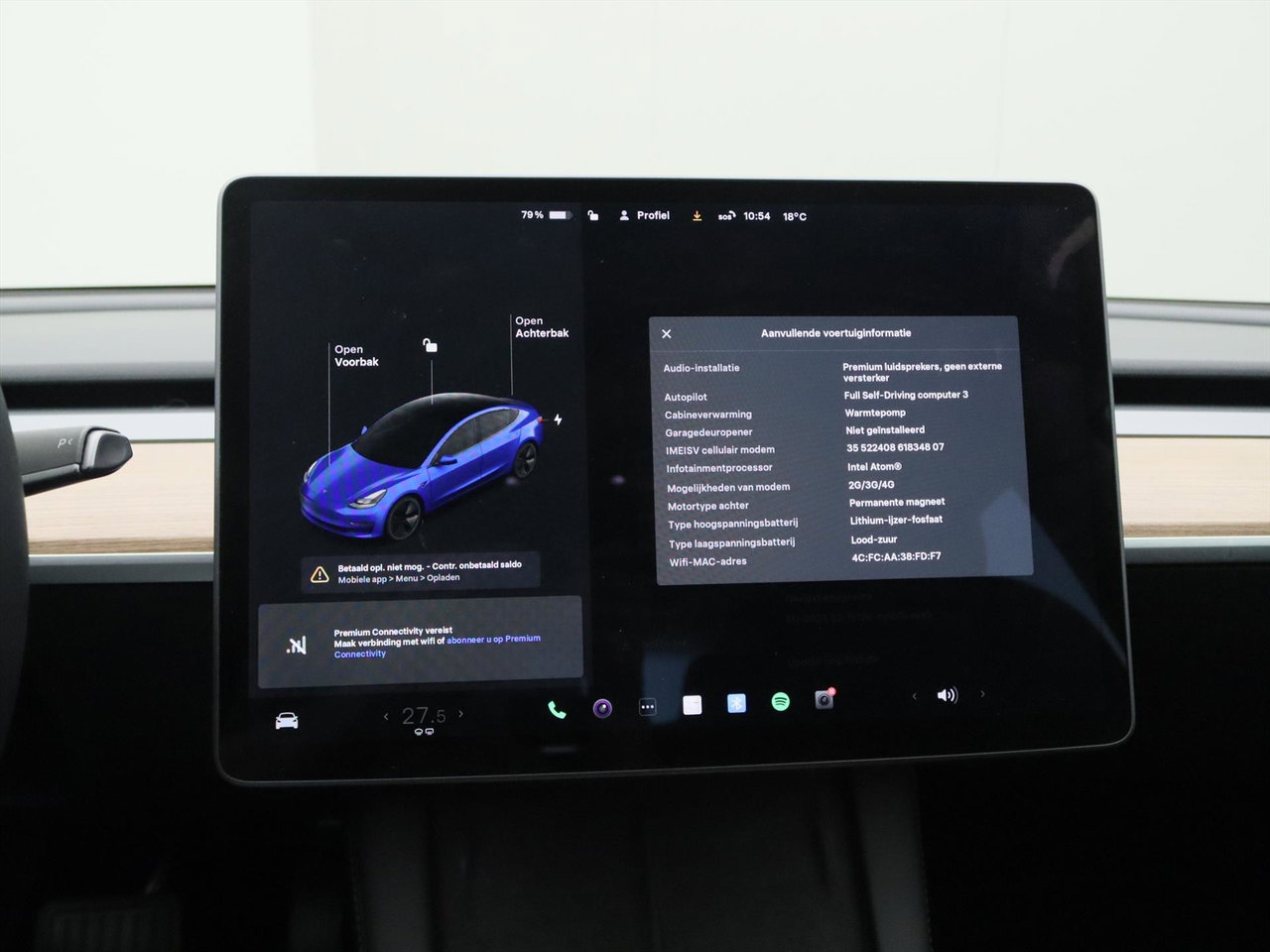 Tesla Model 3 Standard RWD Plus FACELIFT 95% SoH [ LFP-ACCU+WARMTEPOMP+AUTOPILOT+60 kWh+PREMIUM AUDIO ] 29