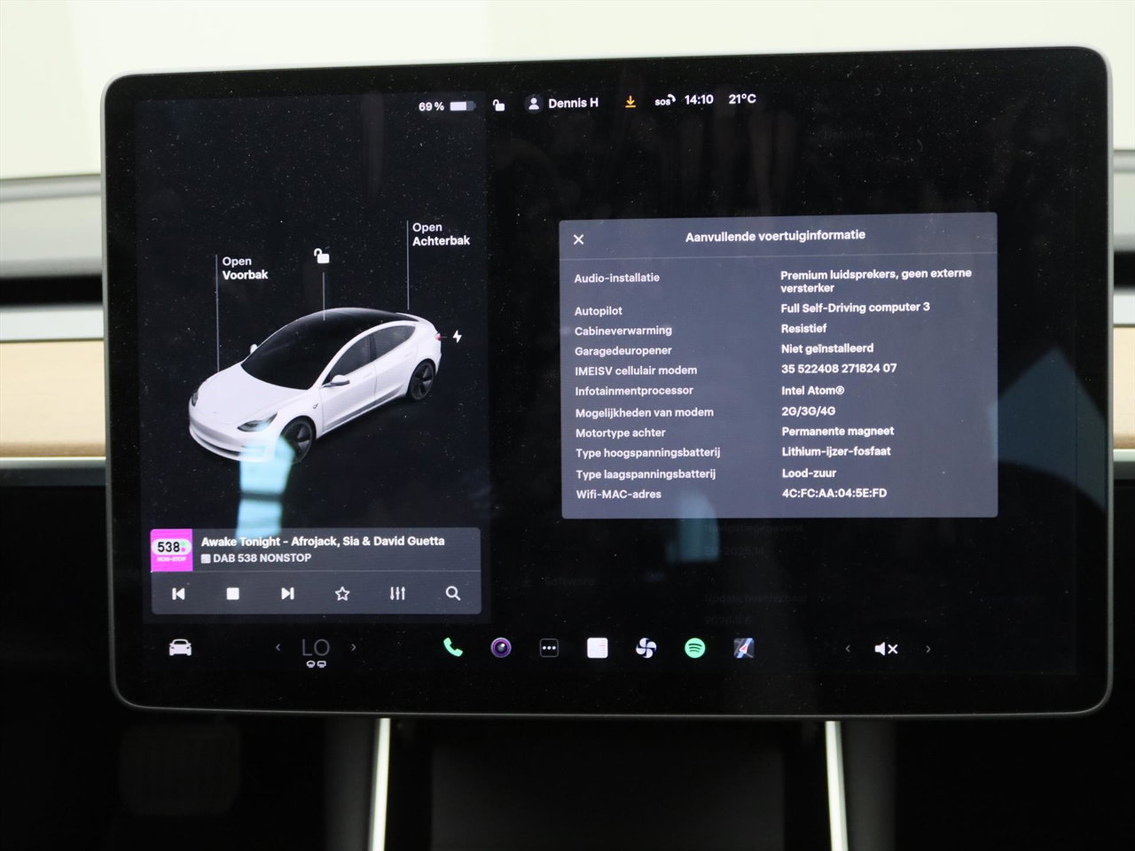 Tesla Model 3 Standard RWD Plus 89,4% SoH [ LFP ACCU+AUTOPILOT+60 kWh+PREMIUM AUDIO ] 30