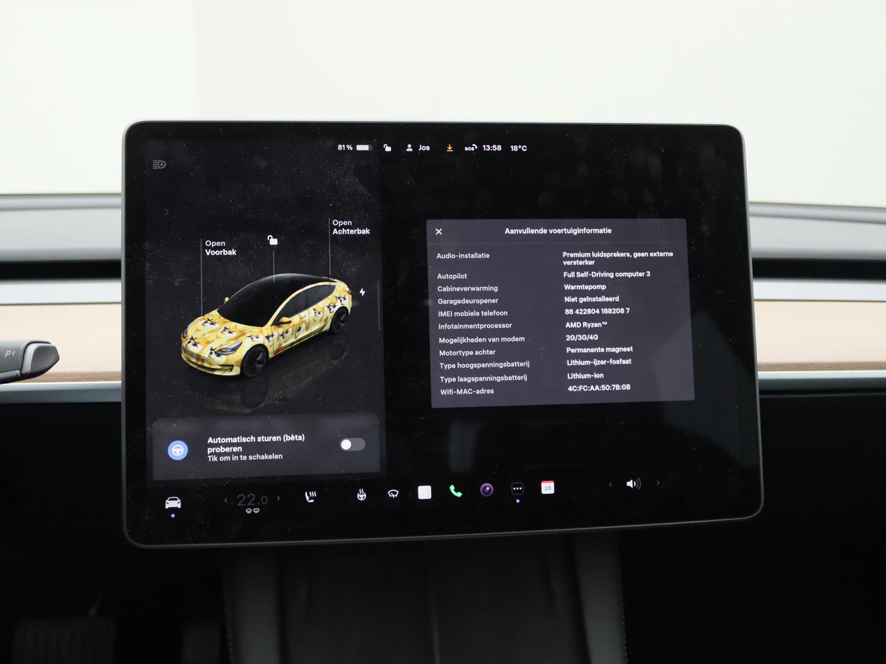 Tesla Model 3 Standard RWD Plus 91.2% SoH UPGRADE [ AMD RYZEN+LFP-ACCU+WARMTEPOMP+AUTOPILOT ] 25