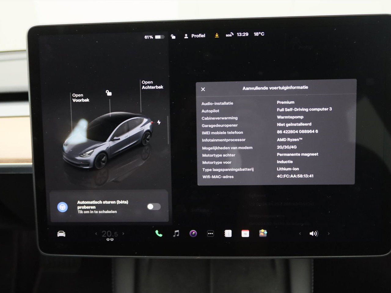 Tesla Model 3 Long-Range AWD 351pk 75 kWh FACELIFT [ WARMTEPOMP+FSD+PREMIUM AUDIO ] 23