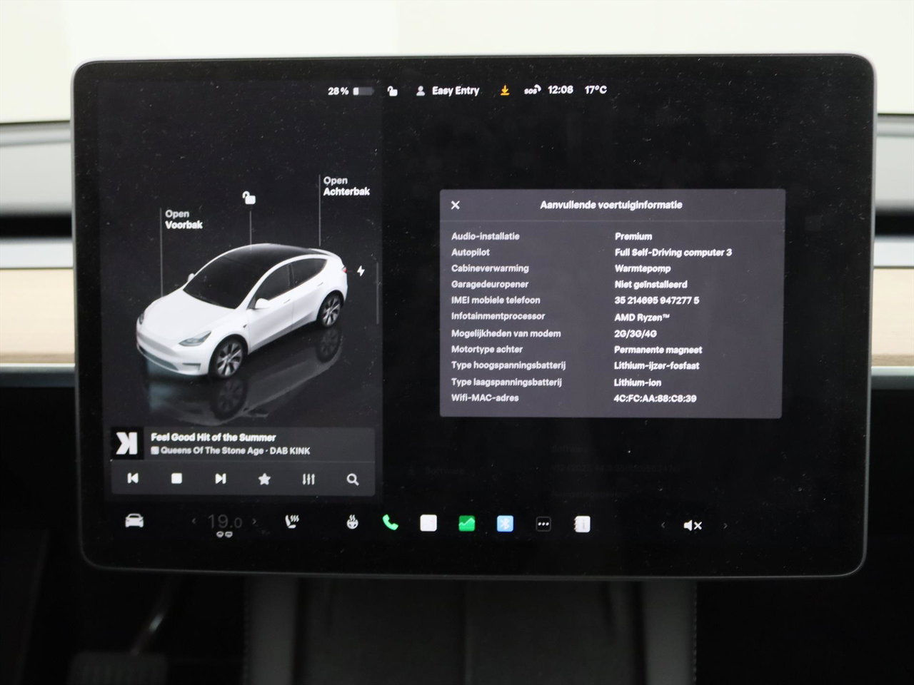 Tesla Model Y Standard RWD Plus 351pk 92.7% SoH [ LFP ACCU+AUTOPILOT+19 INCH+PREMIUM AUDIO ] 29