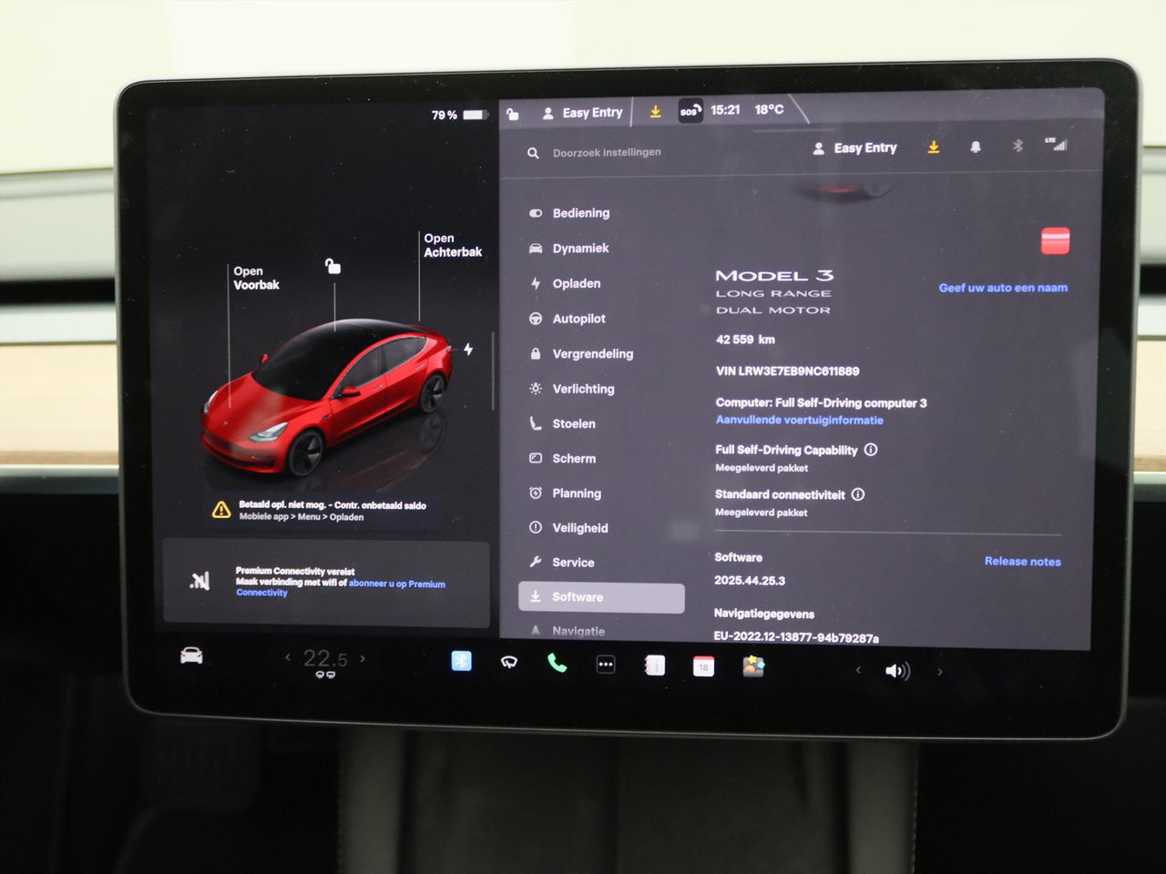 Tesla Model 3 Long-Range AWD 351pk 75 kWh [ FACELIFT+WARMTEPOMP+FSD+620KM WLTP+PREMIUM AUDIO ] 30