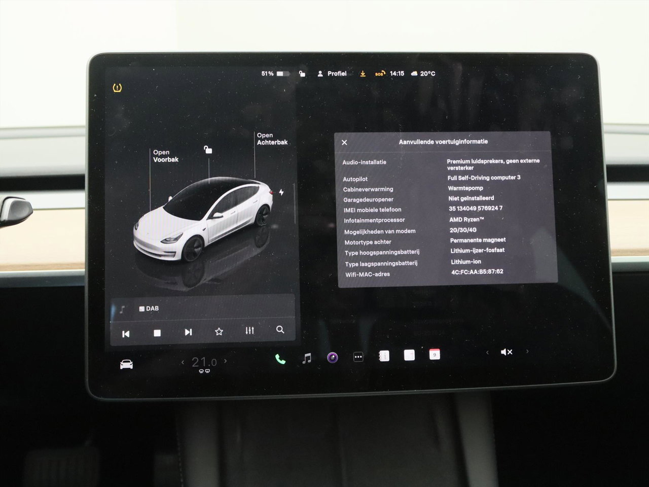 Tesla Model 3 Standard RWD Plus 95.4% SoH UPGRADE [ RYZEN AMD+LFP ACCU+AUTOPILOT+60 kWh+PREMIUM AUDIO ] 28