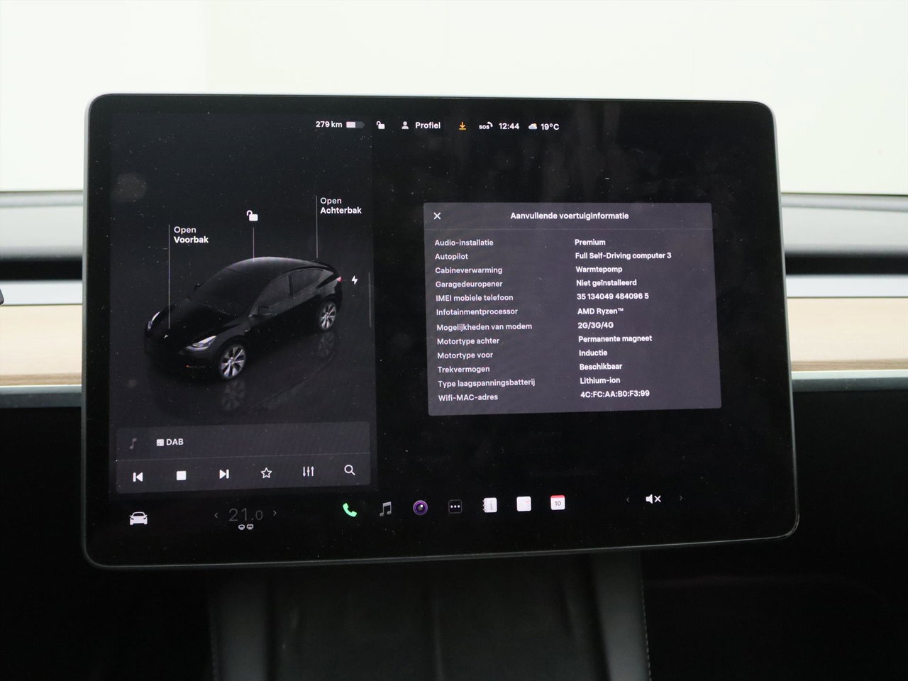 Tesla Model Y Long Range AWD 75kWh 351pk 93.2% SoH [ TREKHAAK+AMD RYZEN+AUTOPILOT+19 INCH+PREMIUM AUDIO ] 26