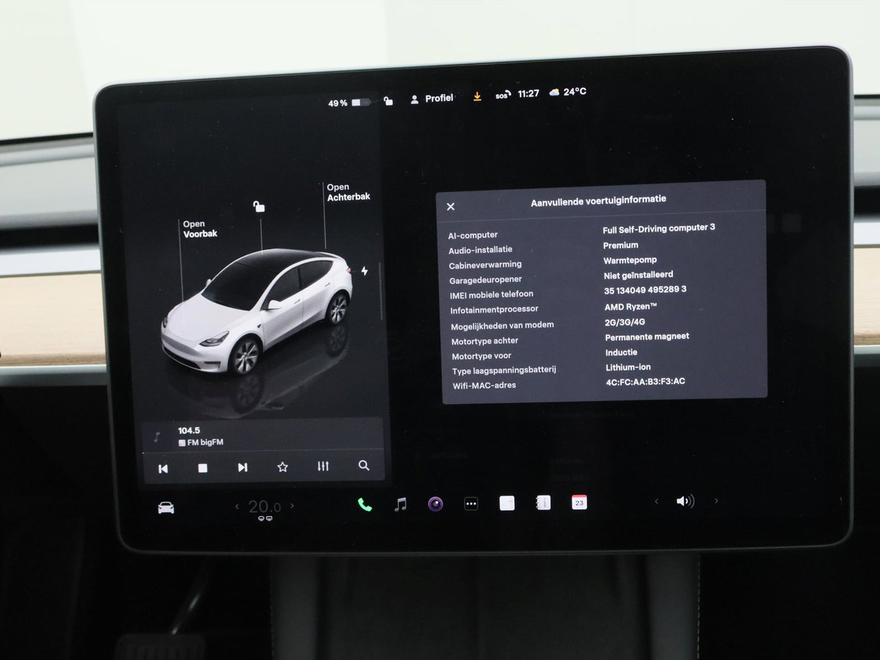 Tesla Model Y Long Range AWD 75kWh 351pk 93.4% SoH [ AMD RYZEN+AUTOPILOT+19 INCH+PREMIUM AUDIO ] 30