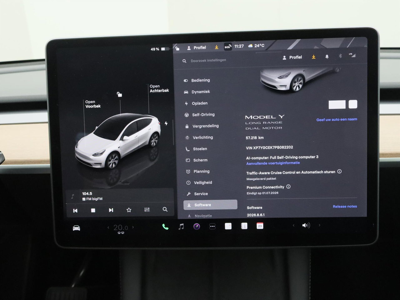 Tesla Model Y Long Range AWD 75kWh 351pk 93.4% SoH [ AMD RYZEN+AUTOPILOT+19 INCH+PREMIUM AUDIO ] 29