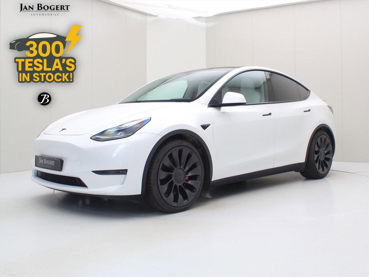 Tesla Model Y Performance 534pk AWD 90.9% SoH [ TREKHAAK+FSD+WIT LEDER+21 INCH+WARMTEPOMP+RYZEN ]