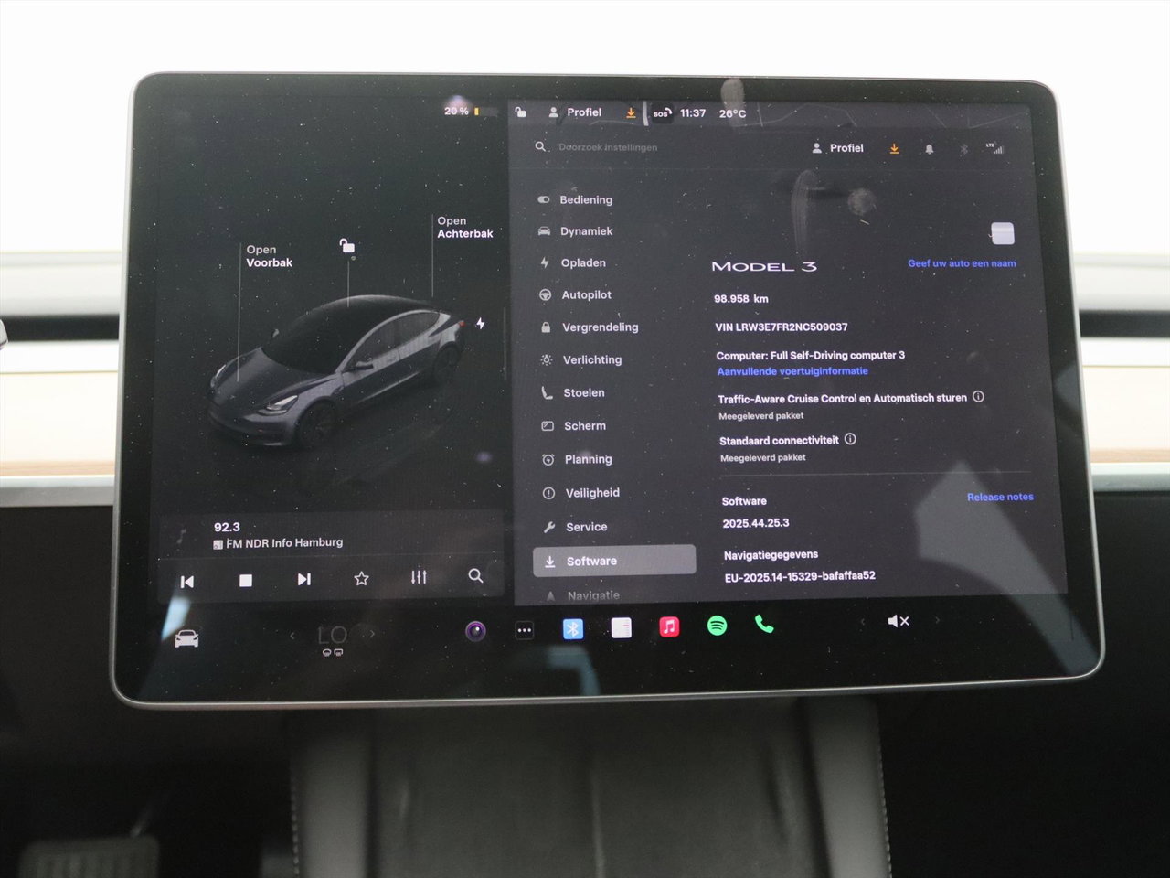 Tesla Model 3 Standard RWD Plus 93.7% SoH UPGRADE [ RYZEN AMD+LFP-ACCU+WARMTEPOMP+AUTOPILOT+PREMIUM AUDIO ] 27