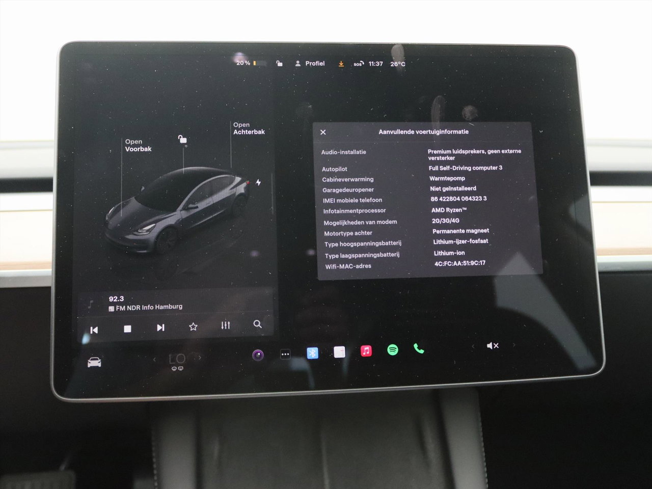 Tesla Model 3 Standard RWD Plus 93.7% SoH UPGRADE [ RYZEN AMD+LFP-ACCU+WARMTEPOMP+AUTOPILOT+PREMIUM AUDIO ] 28