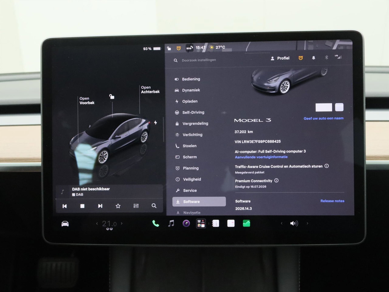 Tesla Model 3 Standard RWD Plus FACELIFT [ AMD RYZEN+WARMTEPOMP+AUTOPILOT+60 kWh+PREMIUM AUDIO ] 30