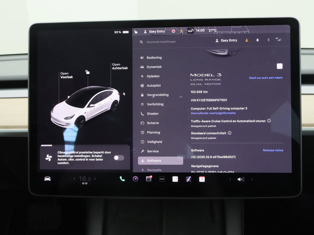 Tesla Model 3 Long-Range AWD 351pk 75 kWh 98.9% SoH FACELIFT [ WARMTEPOMP+AUTOPILOT+PREMIUM AUDIO ] 29