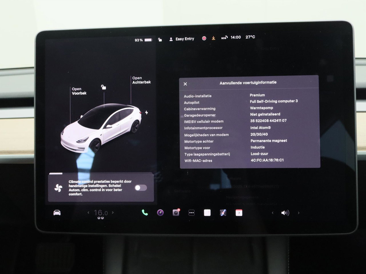 Tesla Model 3 Long-Range AWD 351pk 75 kWh 98.9% SoH FACELIFT [ WARMTEPOMP+AUTOPILOT+PREMIUM AUDIO ] 30
