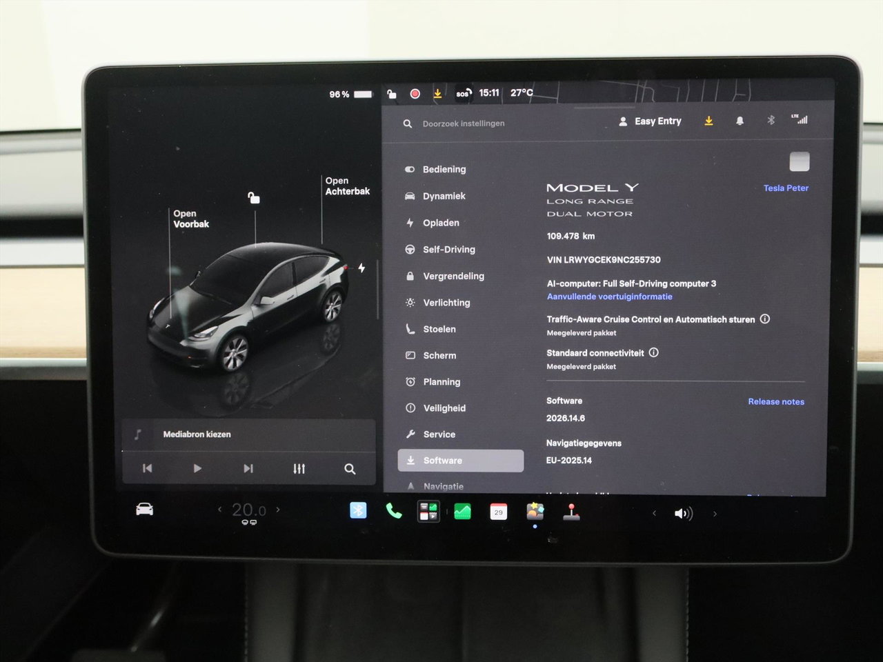 Tesla Model Y Long Range AWD 75kWh 351pk AMD RYZEN [ AUTOPILOT+19 INCH+PREMIUM AUDIO ] 28