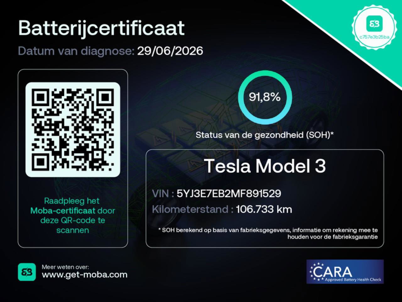 Tesla Model 3 Long-Range AWD 351pk 75 kWh 91,8% SoH FACELIFT [ TREKHAAK+WARMTEPOMP+AUTOPILOT+PREMIUM AUDIO ] 21