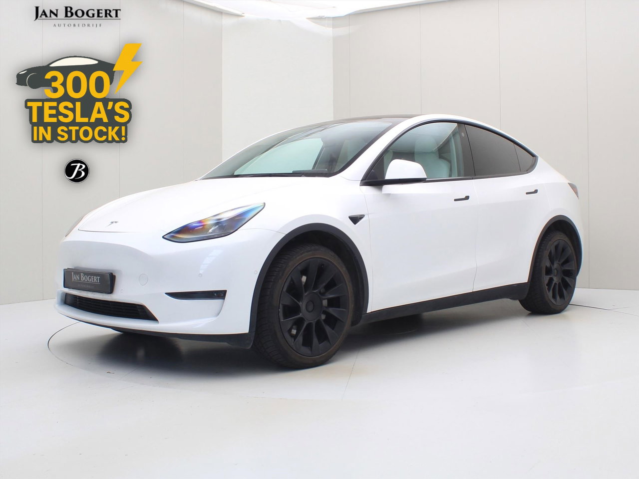 Tesla Model Y Long Range AWD 75kWh 351pk AMD RYZEN [ WIT LEDER+AUTOPILOT+20 INCH+PREMIUM AUDIO ]