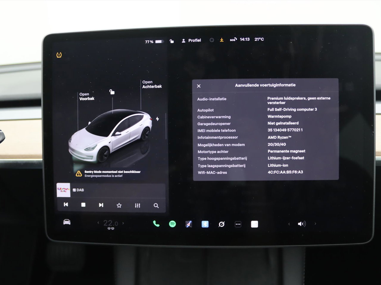 Tesla Model 3 Model 3 Standard RWD Plus 94.3% SoH FACELIFT [ AMD RYZEN+LFP-ACCU+WARMTEPOMP+AUTOPILOT ] 24