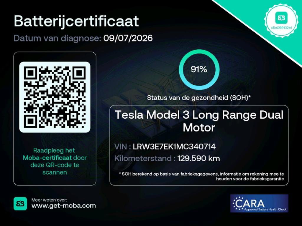 Tesla Model 3 Long-Range AWD 351pk 75 kWh 91% SoH FACELIFT [ WARMTEPOMP+AUTOPILOT+PREMIUM AUDIO ] 2