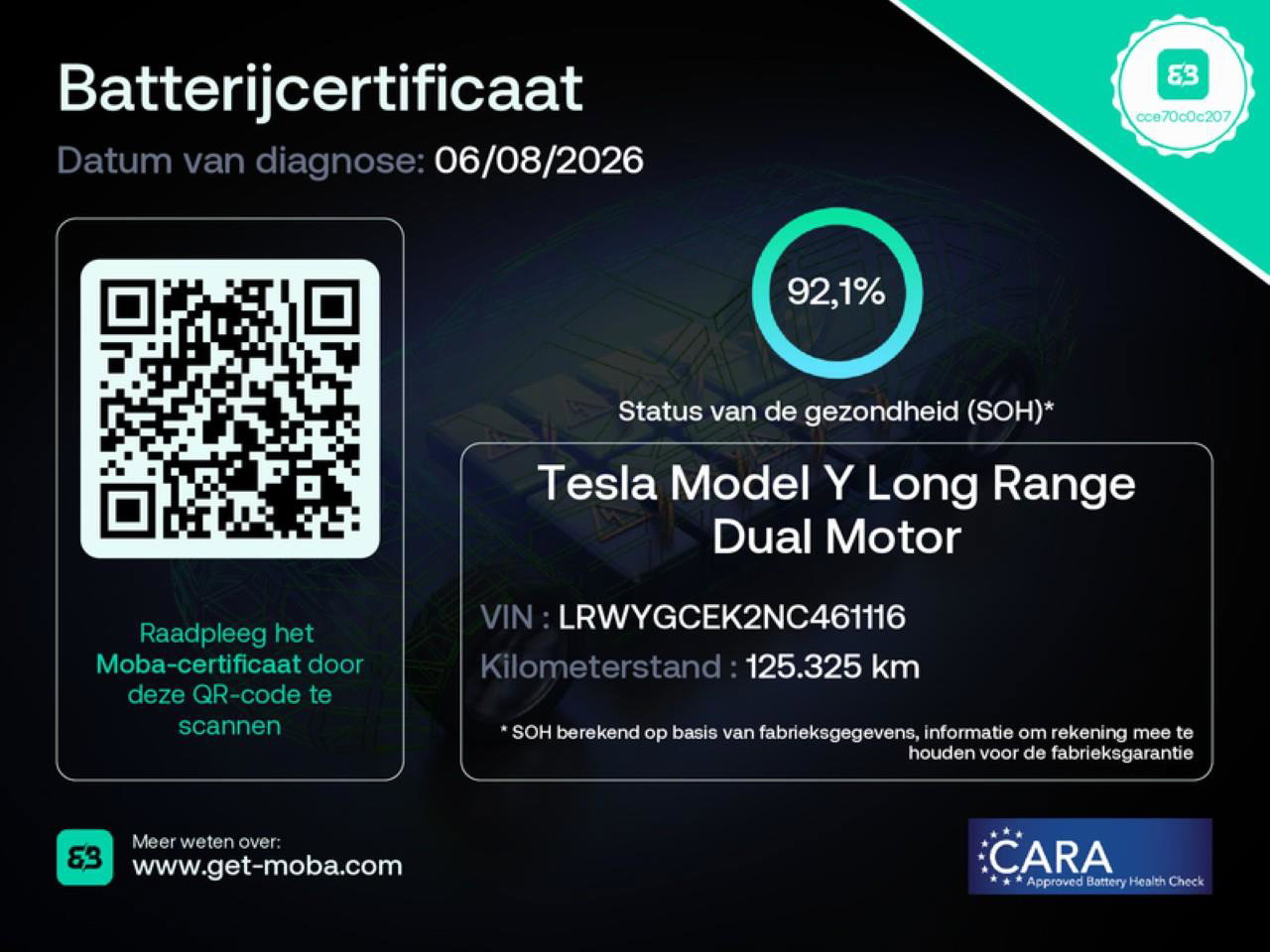 Tesla Model Y Long Range AWD 75kWh 351pk 92.1% [ AMD RYZEN+AUTOPILOT+20 INCH+PREMIUM AUDIO ] 2