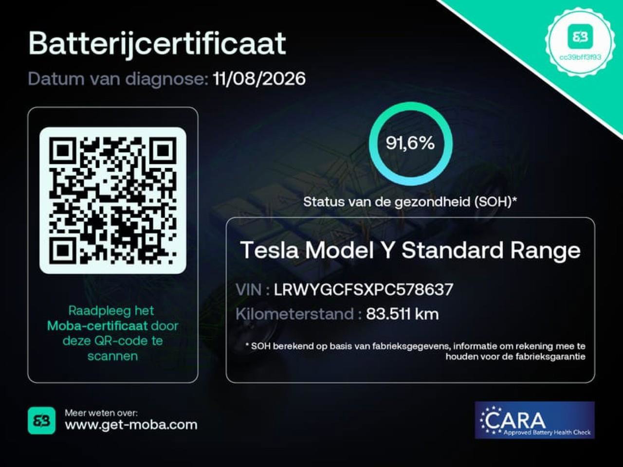 Tesla Model Y Standard RWD Plus 351pk 91.6% SoH [ AMD RYZEN+LFP ACCU+AUTOPILOT+19 INCH+PREMIUM AUDIO ] 2