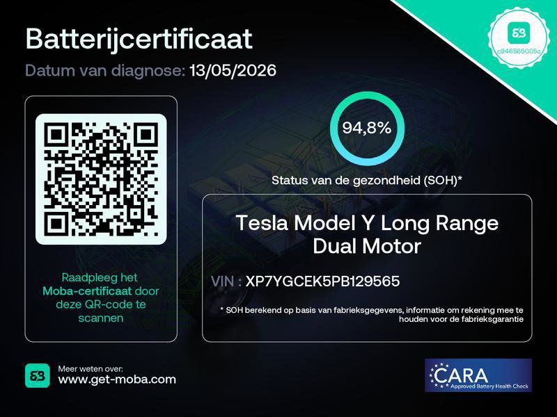 Tesla Model Y Long Range AWD 75kWh 351pk 94.8% SoH [ AMD RYZEN+AUTOPILOT+20 INCH+PREMIUM AUDIO ] 2