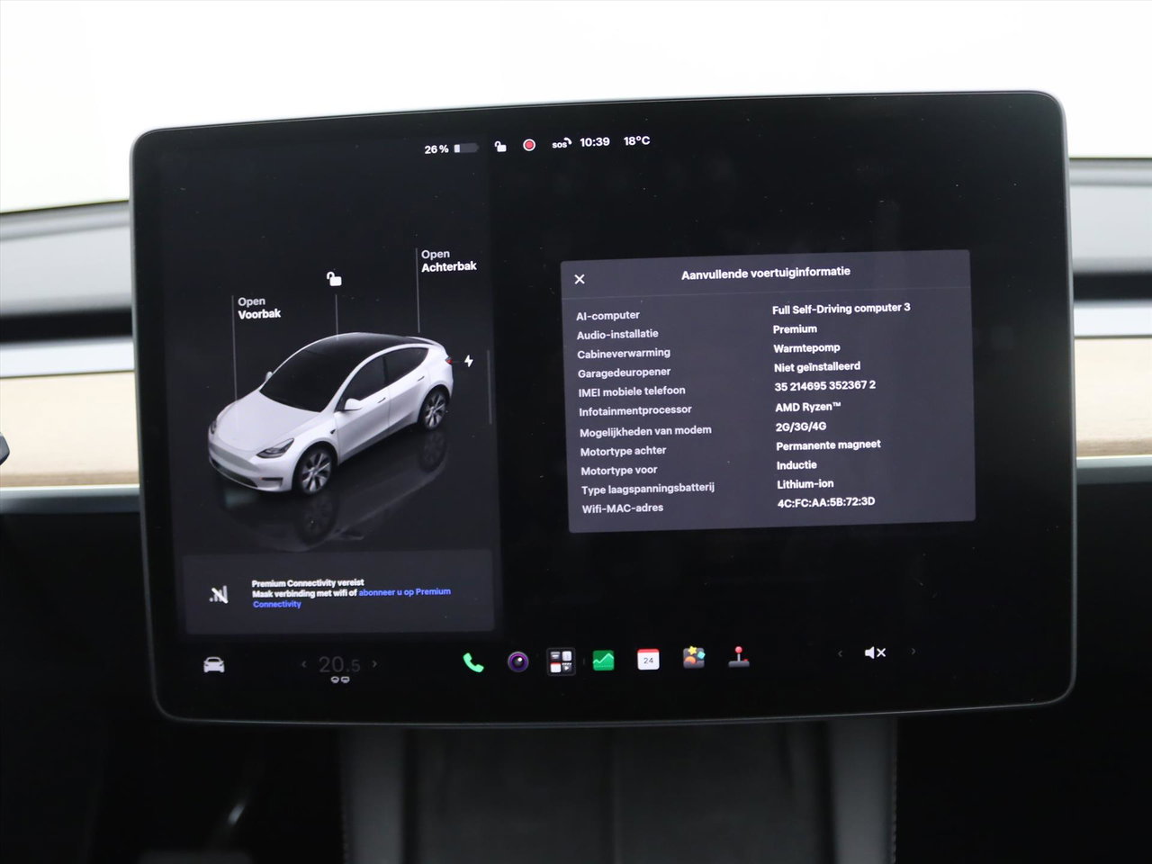 Tesla Model Y Long Range AWD 75kWh 351pk [ AMD RYZEN+AUTOPILOT+19 INCH+PREMIUM AUDIO ] 29
