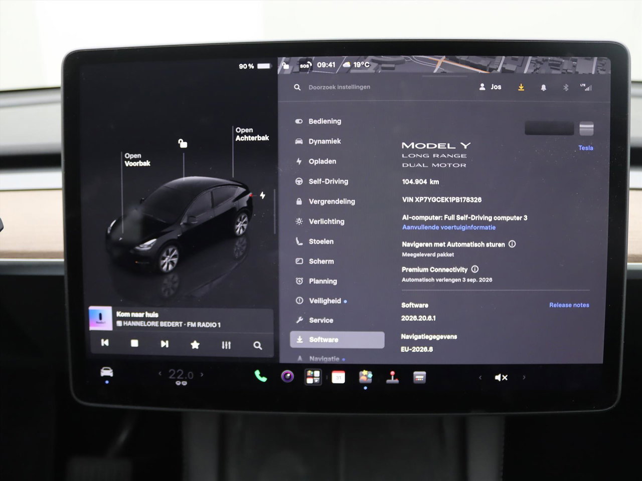Tesla Model Y Long Range AWD 75kWh 351pk 92,7% SoH [ TREKHAAK+AMD RYZEN+ENHANCED AUTOPILOT+19 INCH+PREMIUM AUDIO ] 26