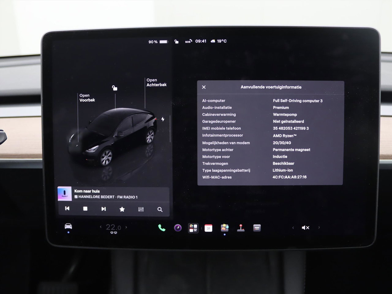 Tesla Model Y Long Range AWD 75kWh 351pk 92,7% SoH [ TREKHAAK+AMD RYZEN+ENHANCED AUTOPILOT+19 INCH+PREMIUM AUDIO ] 27