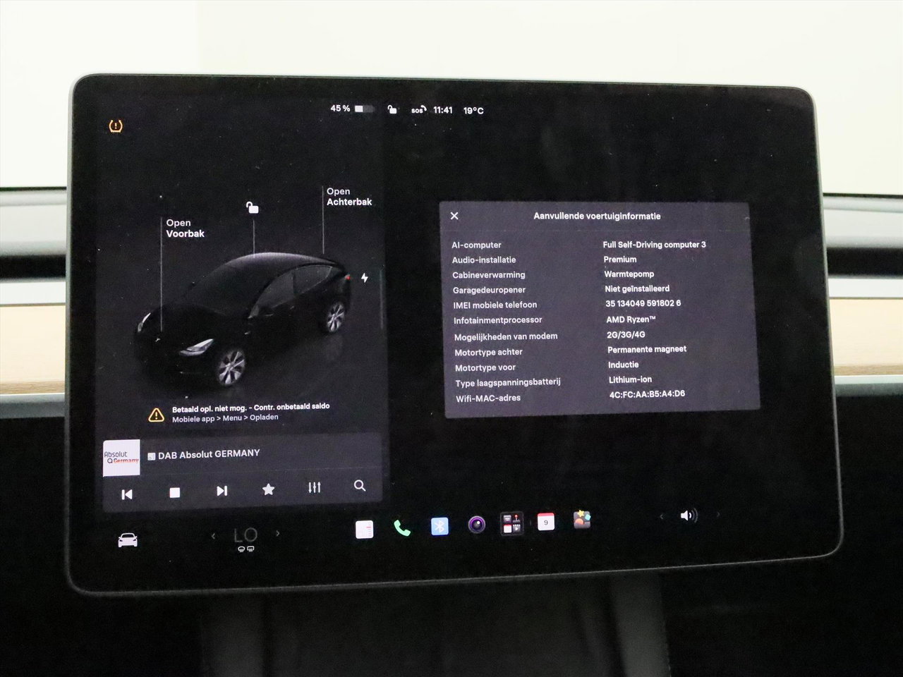 Tesla Model Y Long Range AWD 75kWh 351pk 93.4% SoH [ AMD RYZEN+AUTOPILOT+19 INCH+PREMIUM AUDIO ] 27