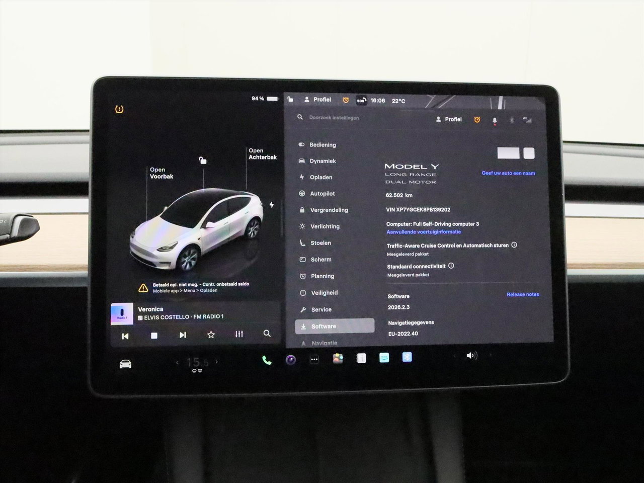 Tesla Model Y Long Range AWD 75kWh 351pk 94.2% SoH [ AMD RYZEN+AUTOPILOT+19 INCH+PREMIUM AUDIO ] 26