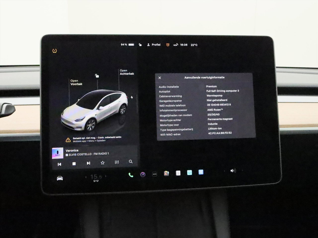 Tesla Model Y Long Range AWD 75kWh 351pk 94.2% SoH [ AMD RYZEN+AUTOPILOT+19 INCH+PREMIUM AUDIO ] 27