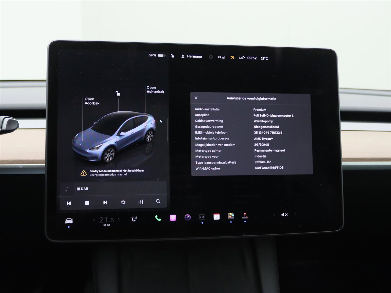 Tesla Model Y Long Range AWD 75kWh 351pk 91.8% SoH [ AMD RYZEN+AUTOPILOT+19 INCH+PREMIUM AUDIO ] 27