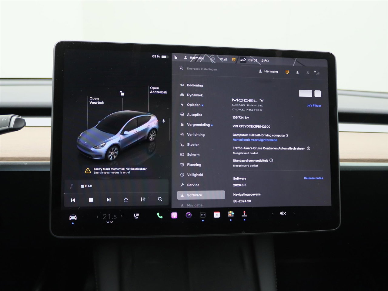 Tesla Model Y Long Range AWD 75kWh 351pk 91.8% SoH [ AMD RYZEN+AUTOPILOT+19 INCH+PREMIUM AUDIO ] 26