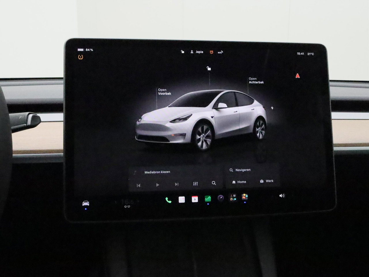 Tesla Model Y Long Range AWD 75kWh 351pk 92.8% SoH [ TREKHAAK+AMD RYZEN+AUTOPILOT+19 INCH ] 23