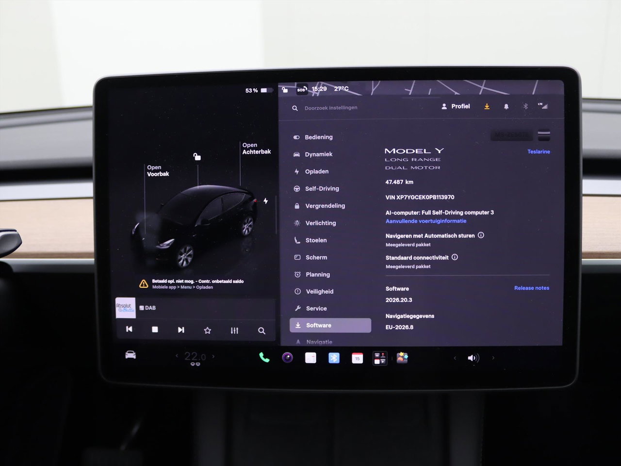 Tesla Model Y Long Range AWD 75kWh 351pk [ AMD RYZEN+ENHANCED AUTOPILOT+19 INCH+PREMIUM AUDIO ] 29