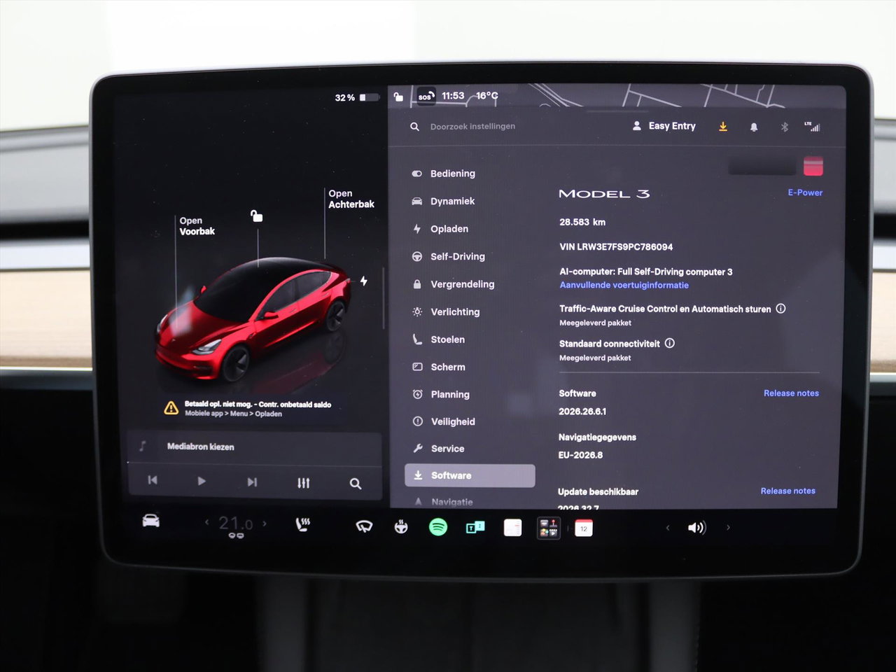 Tesla Model 3 Standard RWD Plus UPGRADE 95% SoH [ LFP-ACCU+WARMTEPOMP+AUTOPILOT+60 kWh ] 30