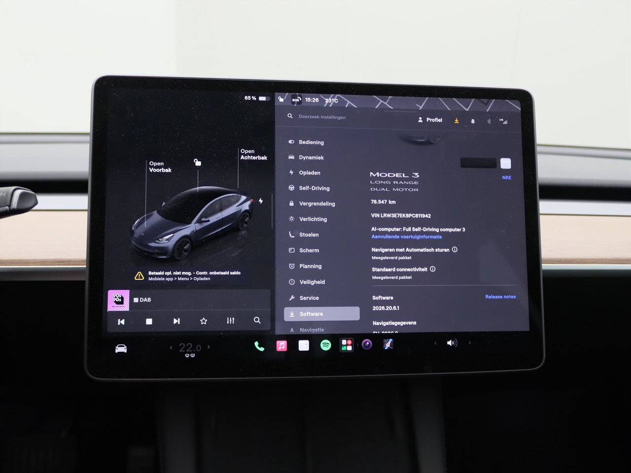 Tesla Model 3 Long-Range AWD 351pk 75 kWh 93.8% SoH UPGRADE [ TREKHAAK+ENHANCED AUTOPILOT+RYZEN AMD+WARMTEPOMP ] 27