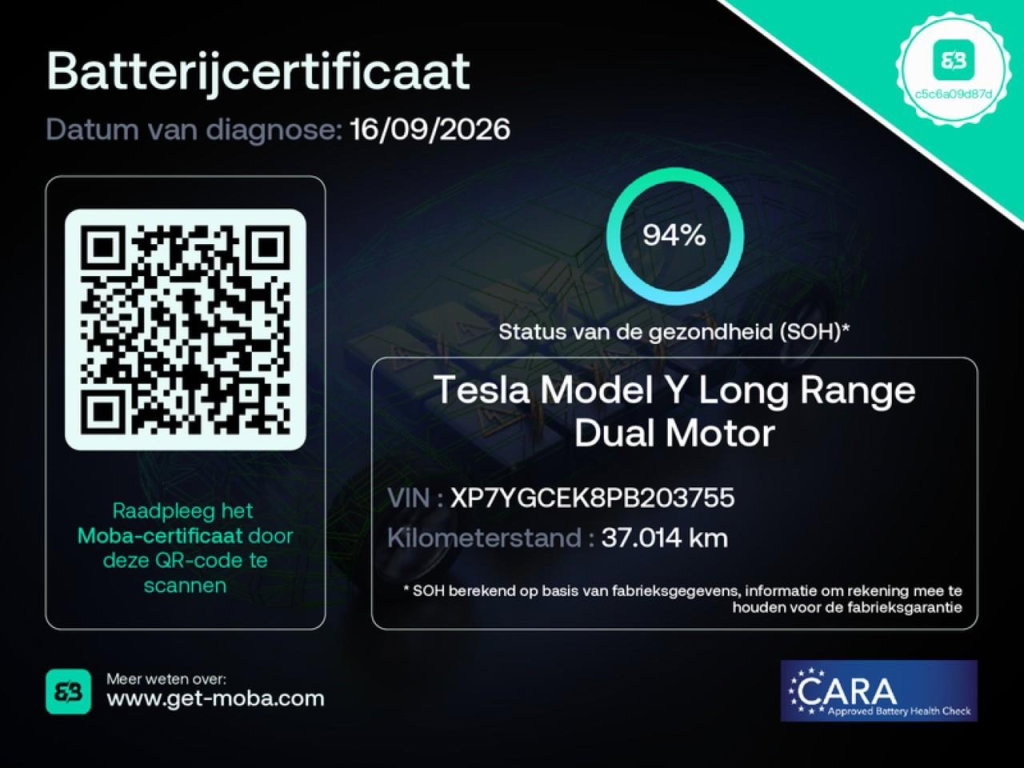 Tesla Model Y Long Range 345pk AWD
