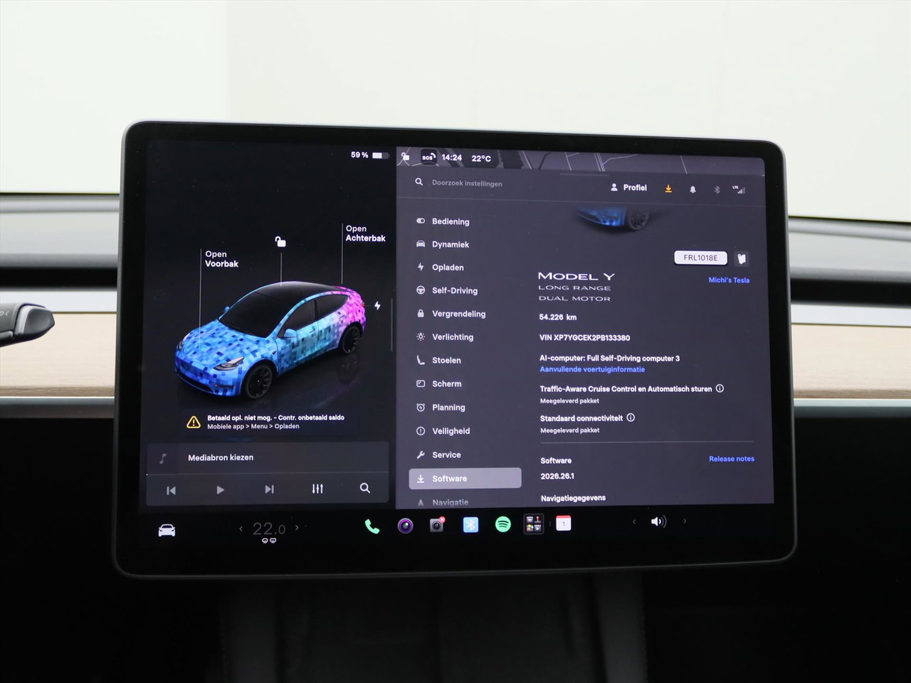 Tesla Model Y Long Range AWD 75kWh 351pk 93.7% SoH [ TREKHAAK+AMD RYZEN+AUTOPILOT+20 INCH+PREMIUM AUDIO ] 29