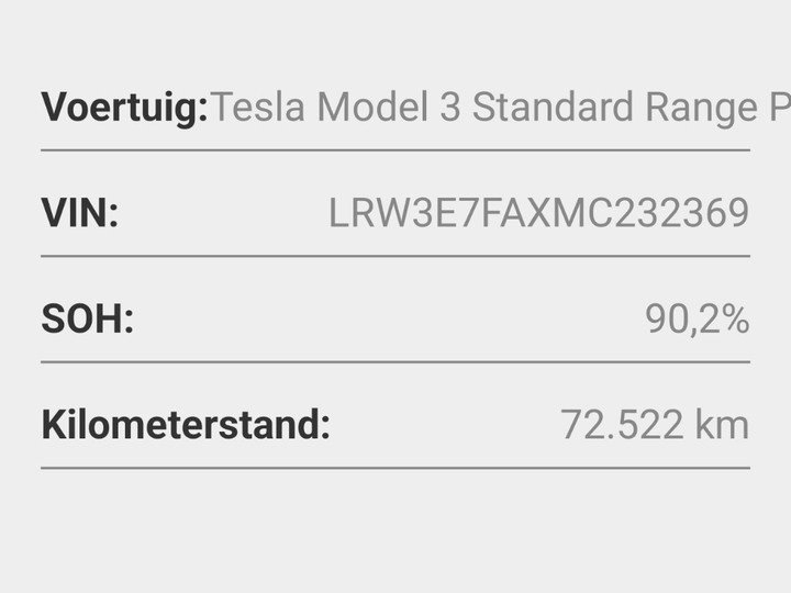Tesla Model 3 Standard Plus RWD