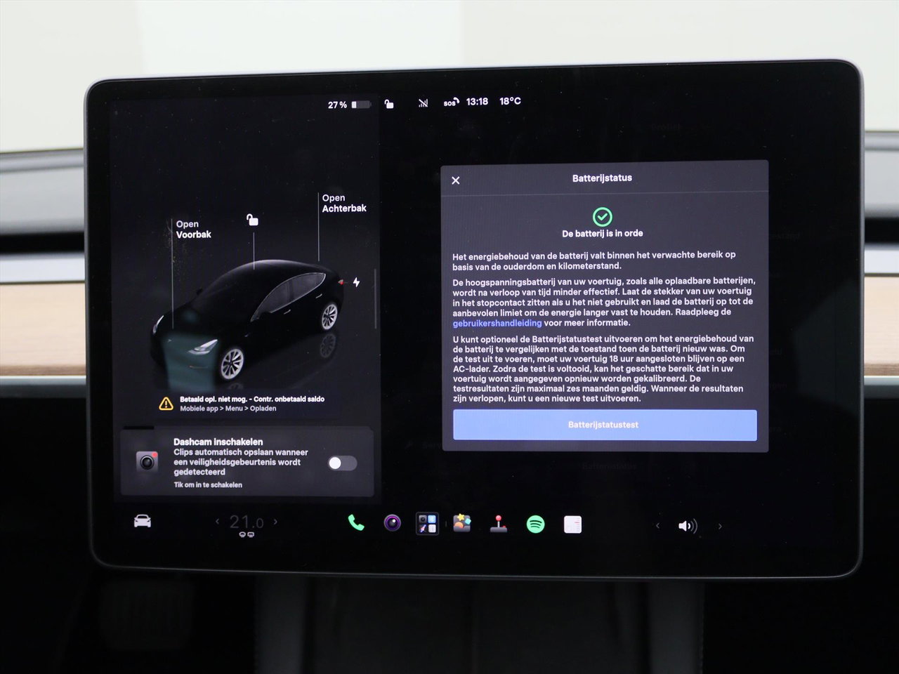 Tesla Model 3 Long-Range AWD 351pk 75 kWh 92.8% SoH UPGRADE [ RYZEN AMD+WARMTEPOMP+AUTOPILOT ] 16