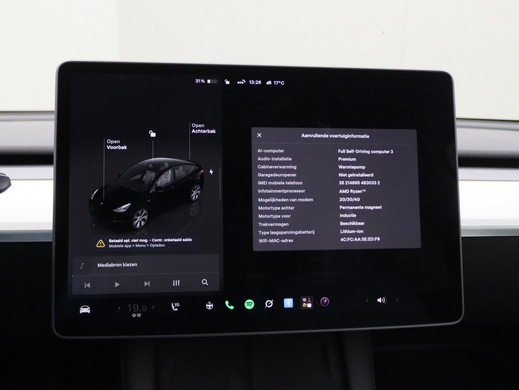 Tesla Model Y Long Range 345pk AWD 26